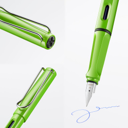 Safari Fyldepen Green i gruppen Penne / Fine Writing / Fyldepenne hos Pen Store (100156_r)