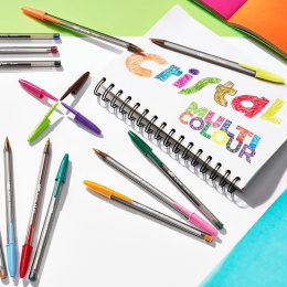 Cristal Multicolor Kuglepen 15-pak i gruppen Penne / Skrive / Blækpenne hos Pen Store (100233)