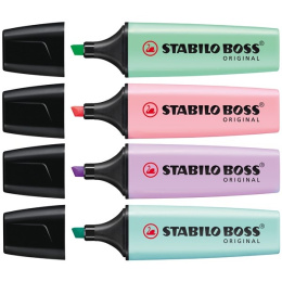 Boss Pastel 4-pack i gruppen Penne / Mærkning og kontor / Highlighters hos Pen Store (100296)