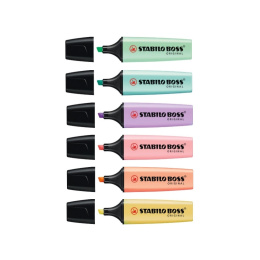 Boss Pastel 6-pack i gruppen Penne / Mærkning og kontor / Highlighters hos Pen Store (100297)