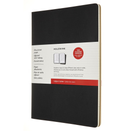 Cahier Subject A4 Sort/Kraft Ruled i gruppen Papir & Blok / Skriv og noter / Notesbøger hos Pen Store (100338)