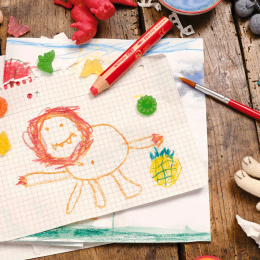 Woody 3-in-1 Farvepenne 10-sæt i gruppen Kids / Børnepenne / Farveblyanter til børn hos Pen Store (100444)