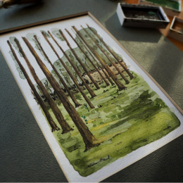 Gansai Tambi Akvarel sæt 24 stk i gruppen Kunstnerartikler / Kunstnerfarver / Akvarelmaling / Akvarelfarve i kop hos Pen Store (101077)