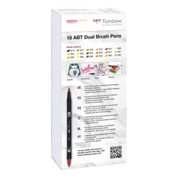 ABT Dual Brush pen 18-set Earth i gruppen Penne / Kunstnerpenne / Penselpenne hos Pen Store (101095)