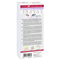 ABT Dual Brush pen 18-set Pastel i gruppen Penne / Kunstnerpenne / Penselpenne hos Pen Store (101096)