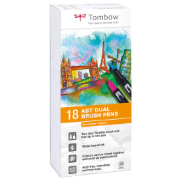 ABT Dual Brush pen 18-set Secondary i gruppen Penne / Kunstnerpenne / Penselpenne hos Pen Store (101097)