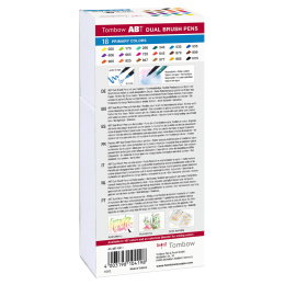 ABT Dual Brush pen 18-set Primary i gruppen Penne / Kunstnerpenne / Penselpenne hos Pen Store (101098)