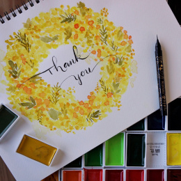 Gansai Tambi Akvarel sæt 48 stk i gruppen Kunstnerartikler / Kunstnerfarver / Akvarelmaling / Akvarelfarve i kop hos Pen Store (101261)