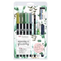 Greenery-sæt i gruppen Penne / Kunstnerpenne / Penselpenne hos Pen Store (101262)