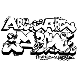 Graffiti Coloring Book i gruppen Hobby & Kreativitet / Bøger / Malebøger til voksne hos Pen Store (101370)