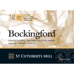 Bockingford Akvarelblok Rough 300g 18x13cm i gruppen Papir & Blok / Kunstnerblok / Akvarelblok hos Pen Store (101499)