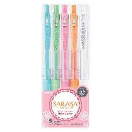 Sarasa Clip Milky 5-sæt i gruppen Hobby & Kreativitet / Teknikker / Bullet Journaling hos Pen Store (102199)