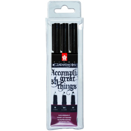 Calligrapher Pen sæt 3 stk i gruppen Hobby & Kreativitet / Kalligrafi / Kalligrafipenn hos Pen Store (102297)