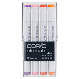 Sketch sæt 12 stk Basic i gruppen Penne / Kunstnerpenne / Illustrationmarkers hos Pen Store (103270)
