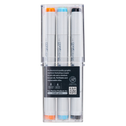 Sketch sæt 12 stk Basic i gruppen Penne / Kunstnerpenne / Illustrationmarkers hos Pen Store (103270)