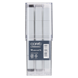 Classic sæt 12 stk Toner Gray i gruppen Penne / Kunstnerpenne / Illustrationmarkers hos Pen Store (103318) Classic sæt 12 stk Toner Gray i gruppen Penne / Kunstnerpenne / Illustrationmarkers hos Pen Store (103318)
