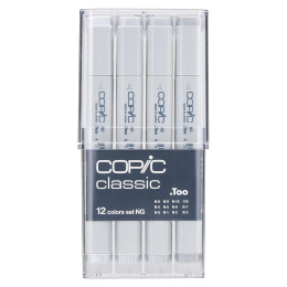 Classic sæt 12 stk Neutral Gray i gruppen Penne / Kunstnerpenne / Illustrationmarkers hos Pen Store (103319)