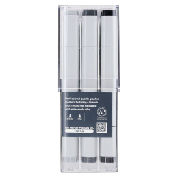 Classic sæt 12 stk Neutral Gray i gruppen Penne / Kunstnerpenne / Illustrationmarkers hos Pen Store (103319)