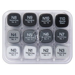 Classic sæt 12 stk Neutral Gray i gruppen Penne / Kunstnerpenne / Illustrationmarkers hos Pen Store (103319)