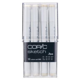 Sketch sæt 12 stk Warm Grey i gruppen Penne / Kunstnerpenne / Illustrationmarkers hos Pen Store (103503)