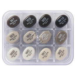 Sketch sæt 12 stk Warm Grey i gruppen Penne / Kunstnerpenne / Illustrationmarkers hos Pen Store (103503)