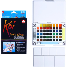 Koi Water Colors Sketch Box 48 i gruppen Kunstnerartikler / Farver / Akvarelmaling hos Pen Store (103506)