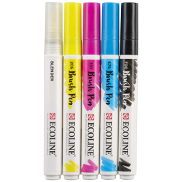 Brush Pen Primary 5-set i gruppen Penne / Kunstnerpenne / Penselpenne hos Pen Store (103708)