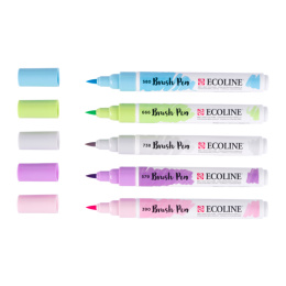 Brush Pen Pastel 5-set i gruppen Penne / Kunstnerpenne / Penselpenne hos Pen Store (103709)