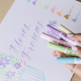 Brush Pen Pastel 5-set i gruppen Penne / Kunstnerpenne / Penselpenne hos Pen Store (103709)