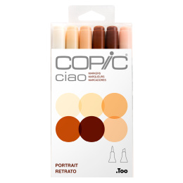 Ciao 6-sæt Portrait i gruppen Penne / Kunstnerpenne / Illustrationmarkers hos Pen Store (103866)