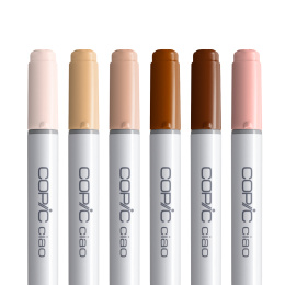 Ciao 6-sæt Portrait i gruppen Penne / Kunstnerpenne / Illustrationmarkers hos Pen Store (103866)