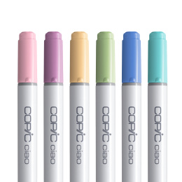 Ciao 6-sæt Pastels i gruppen Penne / Kunstnerpenne / Illustrationmarkers hos Pen Store (103867)