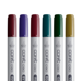 Ciao 6-sæt Jewel Tones i gruppen Penne / Kunstnerpenne / Illustrationmarkers hos Pen Store (103870)