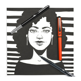 Pocket Brush Pen Set Black i gruppen Penne / Pentilbehør / Patroner og refills hos Pen Store (104522)