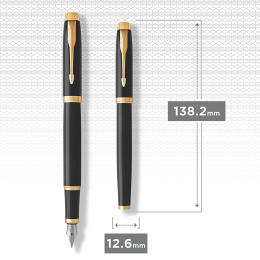 IM Black/Gold Fyldepen Medium i gruppen Penne / Fine Writing / Fyldepenne hos Pen Store (104670)