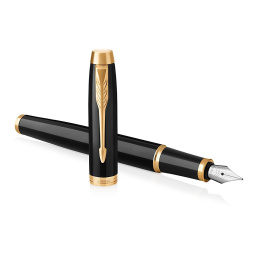 IM Black/Gold Fyldepen i gruppen Penne / Fine Writing / Fyldepenne hos Pen Store (104670_r)