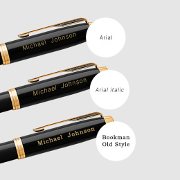 IM Black/Gold Rollerball i gruppen Penne / Fine Writing / Rollerballpenne hos Pen Store (104671)