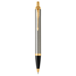 IM Brushed/Gold Kuglepen i gruppen Penne / Fine Writing / Kuglepenne hos Pen Store (104675)