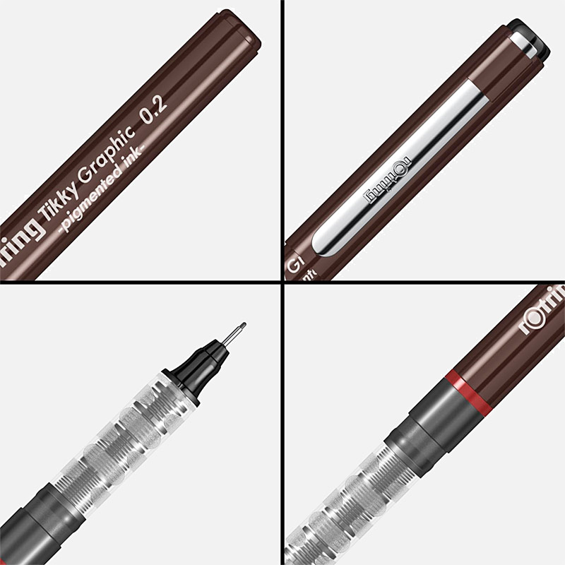 Sakura Pigma Micron Fineliner - 0,1 Mm, Sepia, 3er Pack - Dokumentenechte Pigmenttinte