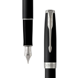 Sonnet Black/Chrome Fyldepen i gruppen Penne / Fine Writing / Fyldepenne hos Pen Store (104803)