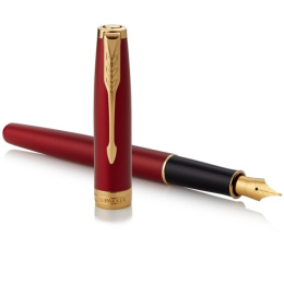 Sonnet Red/Gold Fyldepen Medium i gruppen Penne / Fine Writing / Fyldepenne hos Pen Store (104827)