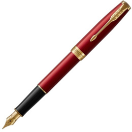 Sonnet Red/Gold Fyldepen Medium i gruppen Penne / Fine Writing / Fyldepenne hos Pen Store (104827)