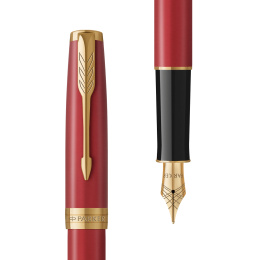 Sonnet Red/Gold Fyldepen i gruppen Penne / Fine Writing / Fyldepenne hos Pen Store (104827_r)