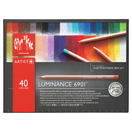 Luminance 6901 Farveblyanter sæt 40 stk i gruppen Penne / Kunstnerpenne / Farveblyanter  hos Pen Store (104930)