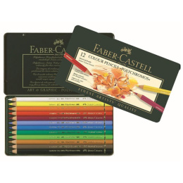 Farveblyanter Polychromos sæt 12 stk i gruppen Penne / Kunstnerpenne / Farveblyanter  hos Pen Store (105074)