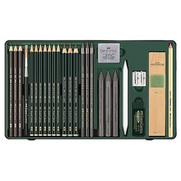 Pitt Graphite sæt 26 stk i gruppen Kunstnerartikler / Kridt og blyanter / Grafit og blyant hos Pen Store (105981)