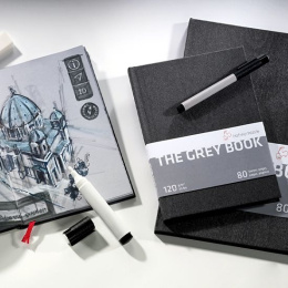 The Grey Book A4 i gruppen Papir & Blok / Kunstnerblok / Skitsebøger hos Pen Store (106116)