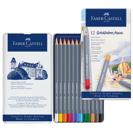 Goldfaber Aqua Watercolour Pencil 12-set i gruppen Penne / Kunstnerpenne / Akvarelblyanter hos Pen Store (106633)