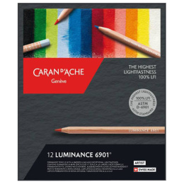 Luminance 6901 Farveblyanter sæt 12 stk i gruppen Penne / Kunstnerpenne / Farveblyanter  hos Pen Store (106639)