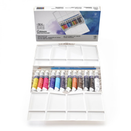 Cotman Akvarel Tub 12x8ml i gruppen Kunstnerartikler / Farver / Akvarelmaling hos Pen Store (108804)